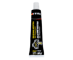 SILICONA NEUTRA 50 GR NEGRO W-MAX