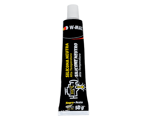 SILICONA NEUTRA 50 GR NEGRO W-MAX