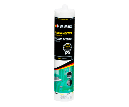 SILICONA ACÉTICA 280 ML BLANCO W-MAX