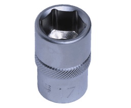 DADO HEXAGONAL CORTO DE 1/2" DE 17MM